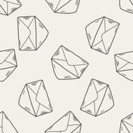 doodle send mail seamless pattern background N3