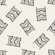file case doodle seamless pattern background