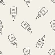 glue doodle seamless pattern background