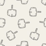 hammer doodle seamless pattern background N9