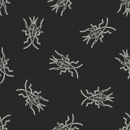 insect doodle seamless pattern background N11