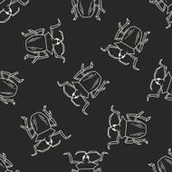 insect doodle seamless pattern background N12