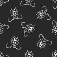 insect doodle seamless pattern background N13