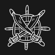 knife and Rudder doodle N4