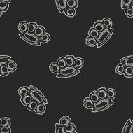 Knuckles doodle seamless pattern background