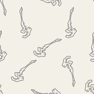 Magic Wand doodle seamless pattern background N5