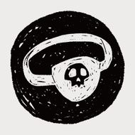 pirate eye mask doodle N6