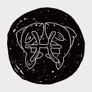 pisces Constellation doodle N13