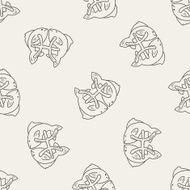 pisces Constellation doodle seamless pattern background N3