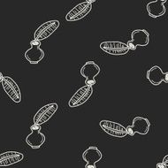 Quill doodle seamless pattern background N4