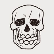 skull Doodle N42