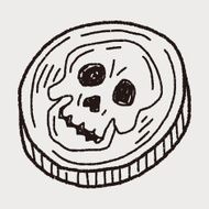 skull Doodle N43