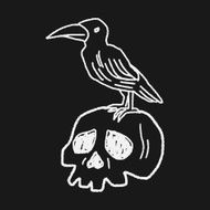 skull Doodle N49