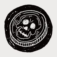 skull Doodle N58