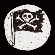 skull flag doodle N5