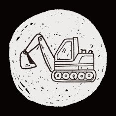 Excavator doodle N6