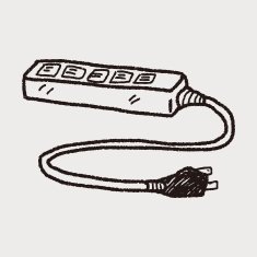 Extension cord doodle N16