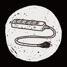 Extension cord doodle N18
