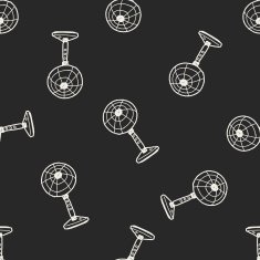 Fan doodle seamless pattern background N8