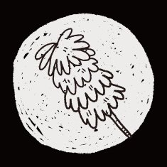 feather duster doodle N14