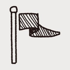 flag doodle drawing N12