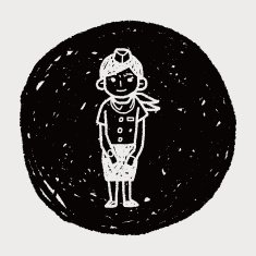 flight attendant doodle N11