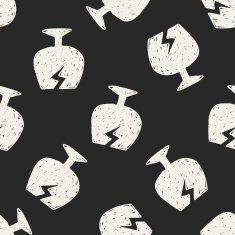 Fragile doodle seamless pattern background N2