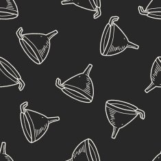 funnel doodle seamless pattern background