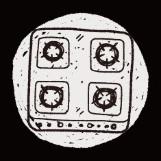 gas stove doodle N4