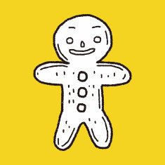 gingerbread man doodle N9