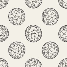 globe doodle seamless pattern background N4