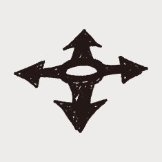 GPS arrow doodle N5
