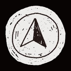 GPS arrow doodle N7