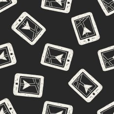 GPS doodle seamless pattern background N4