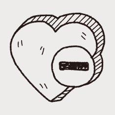 heart like doodle N7