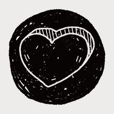 heart like doodle N14
