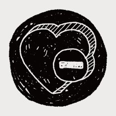 heart like doodle N16