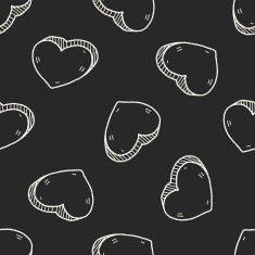 heart like doodle seamless pattern background N4