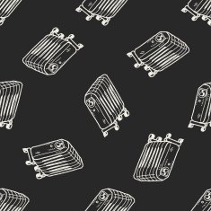 heater doodle seamless pattern background N2