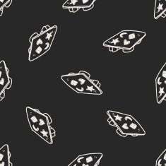 ice box doodle seamless pattern background N2