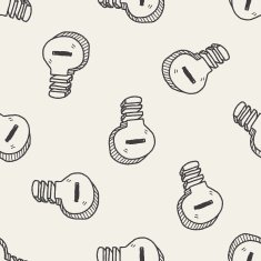 idea doodle seamless pattern background N2