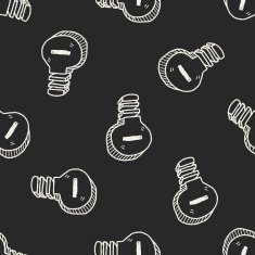 idea doodle seamless pattern background N4
