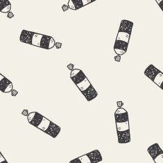 Insecticide doodle seamless pattern background