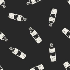 Insecticide doodle seamless pattern background N2