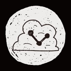 internet cloud doodle drawing N34