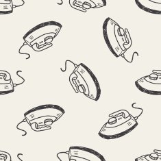 iron doodle seamless pattern background N2