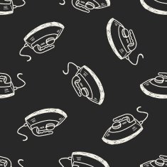 iron doodle seamless pattern background N4