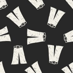 jeans doodle seamless pattern background N9