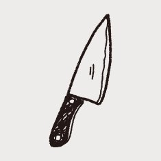 Kitchen knife doodle N4