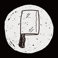 Kitchen knife doodle N9